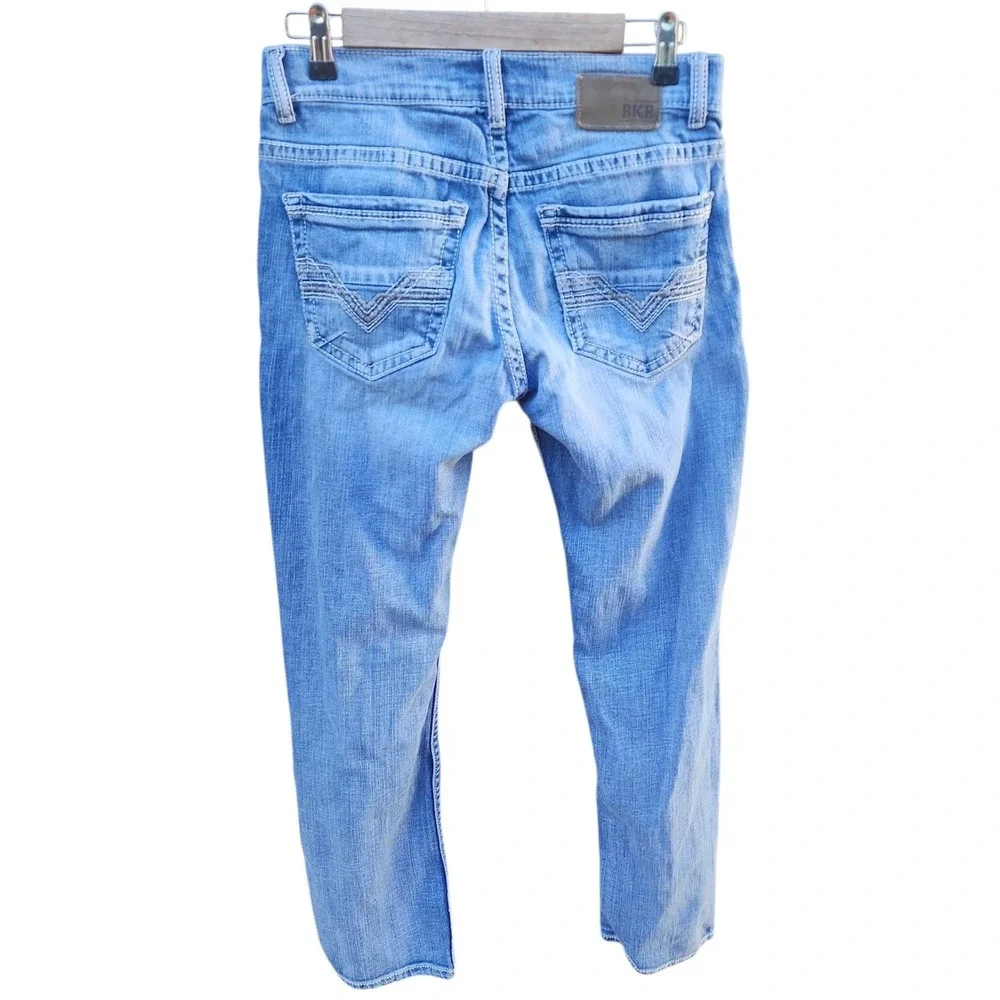 BKE Alec Straight Leg Jeans Mens 30R‎ Medium Wash Blue Denim Stretch 30x29